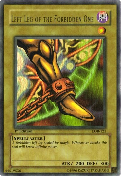 Left Leg of the Forbidden One [LOB-121] Ultra Rare | Enigma On Main