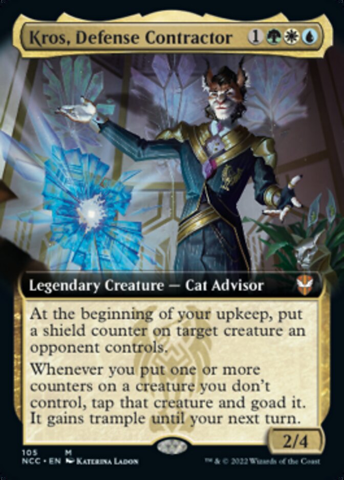 Kros, Defense Contractor (Extended Art) [Streets of New Capenna Commander] | Enigma On Main