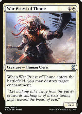 War Priest of Thune [Eternal Masters] | Enigma On Main