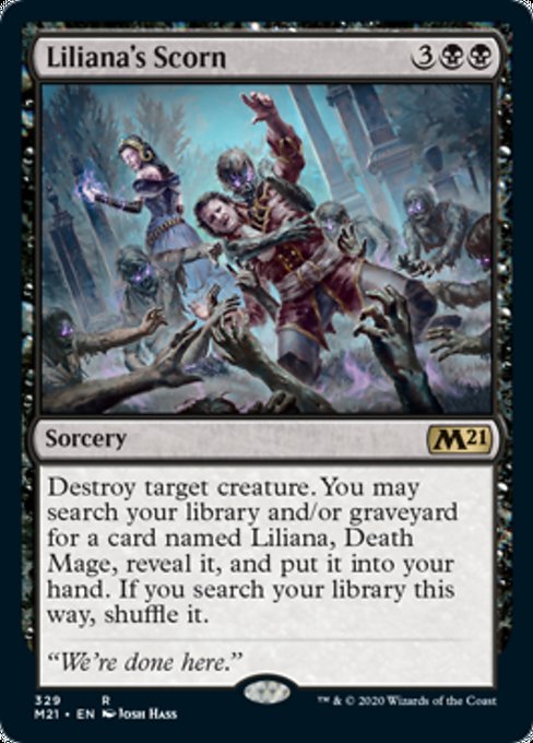 Liliana's Scorn [Core Set 2021] | Enigma On Main