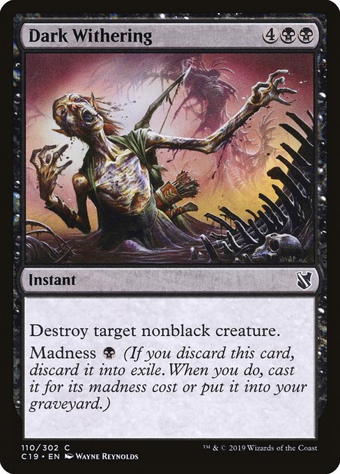 Dark Withering [Commander 2019] | Enigma On Main