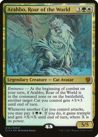 Arahbo, Roar of the World (Commander 2017) [Commander 2017 Oversized] | Enigma On Main