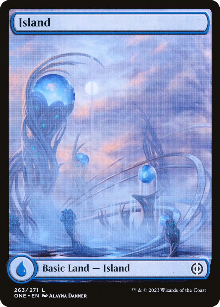 Island (263) (Full-Art) [Phyrexia: All Will Be One] | Enigma On Main