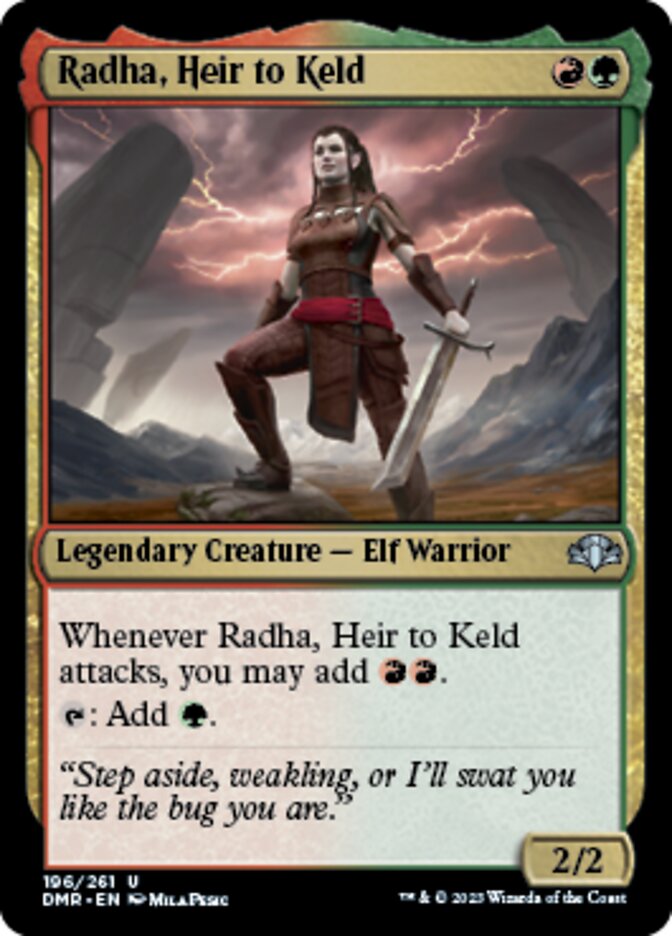 Radha, Heir to Keld [Dominaria Remastered] | Enigma On Main