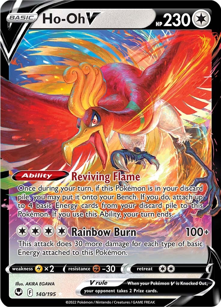 Ho-oh V (140/195) [Sword & Shield: Silver Tempest] | Enigma On Main