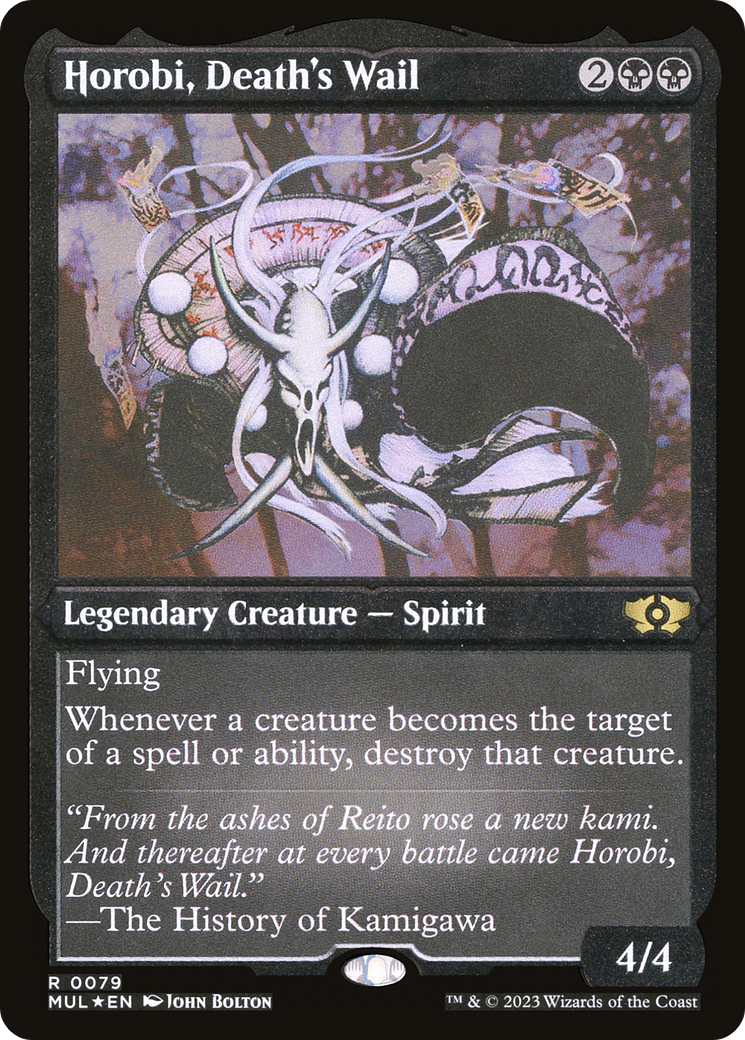 Horobi, Death's Wail (Foil Etched) [Multiverse Legends] | Enigma On Main