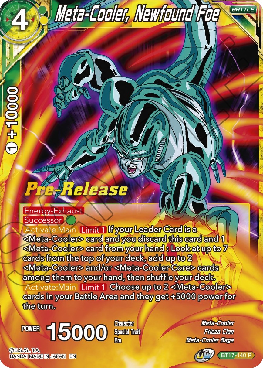 Meta-Cooler, Newfound Foe (BT17-140) [Ultimate Squad Prerelease Promos] | Enigma On Main