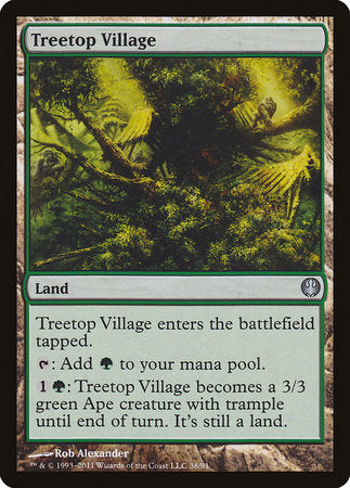 Treetop Village [Duel Decks: Knights vs. Dragons] | Enigma On Main