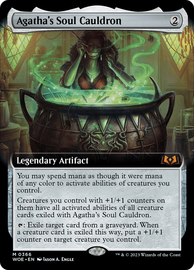 Agatha's Soul Cauldron (Extended Art) [Wilds of Eldraine] | Enigma On Main
