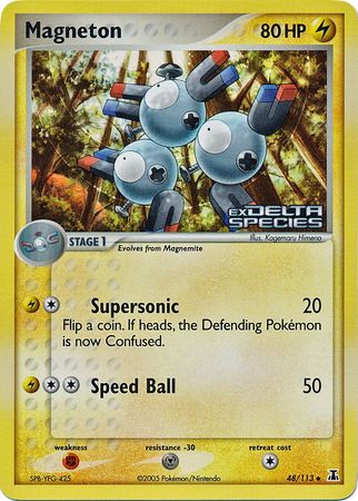 Magneton (48/113) (Stamped) [EX: Delta Species] | Enigma On Main