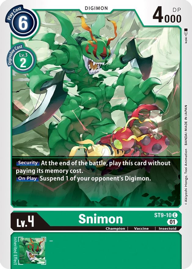 Snimon [ST9-10] [Starter Deck: Ultimate Ancient Dragon] | Enigma On Main