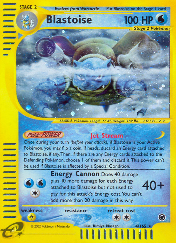 Blastoise (4/165) [Expedition: Base Set] | Enigma On Main