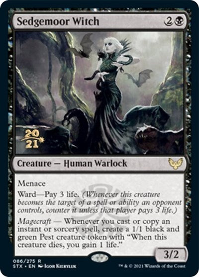 Sedgemoor Witch [Strixhaven: School of Mages Prerelease Promos] | Enigma On Main