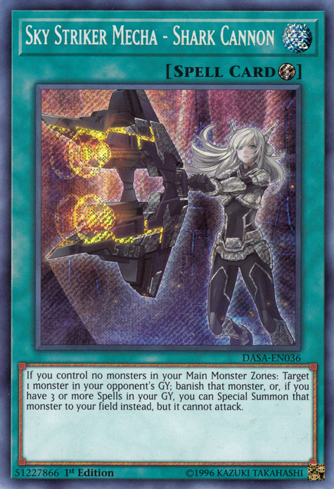 Sky Striker Mecha - Shark Cannon [DASA-EN036] Secret Rare | Enigma On Main