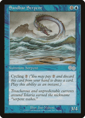 Sandbar Serpent [Urza's Saga] | Enigma On Main