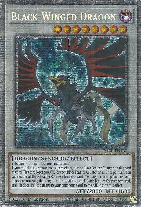 Black-Winged Dragon [DABL-EN100] Starlight Rare | Enigma On Main