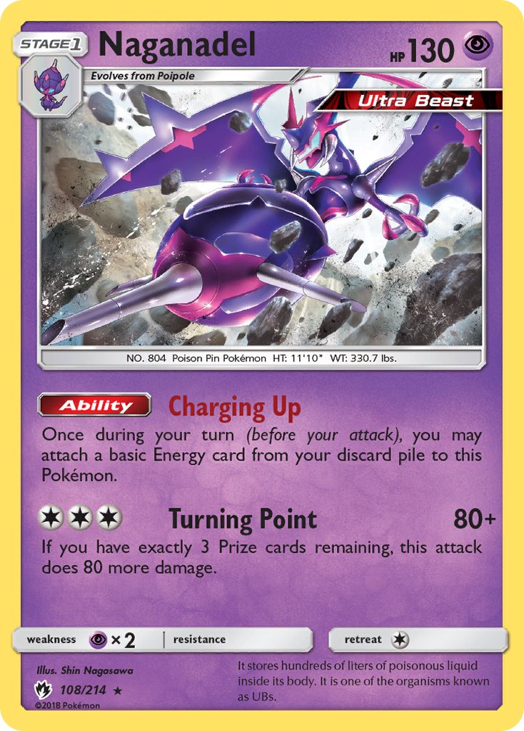 Naganadel(108/214) (Theme Deck Exclusive) [Sun & Moon: Lost Thunder] | Enigma On Main