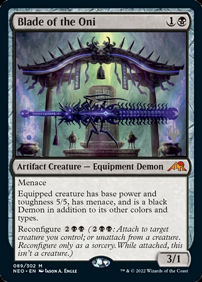 Blade of the Oni (Promo Pack) [Kamigawa: Neon Dynasty Promos] | Enigma On Main