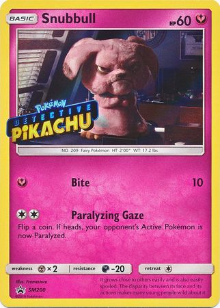 Snubbull Detective (SM200) (Pikachu Stamped) [Sun & Moon: Black Star Promos] | Enigma On Main