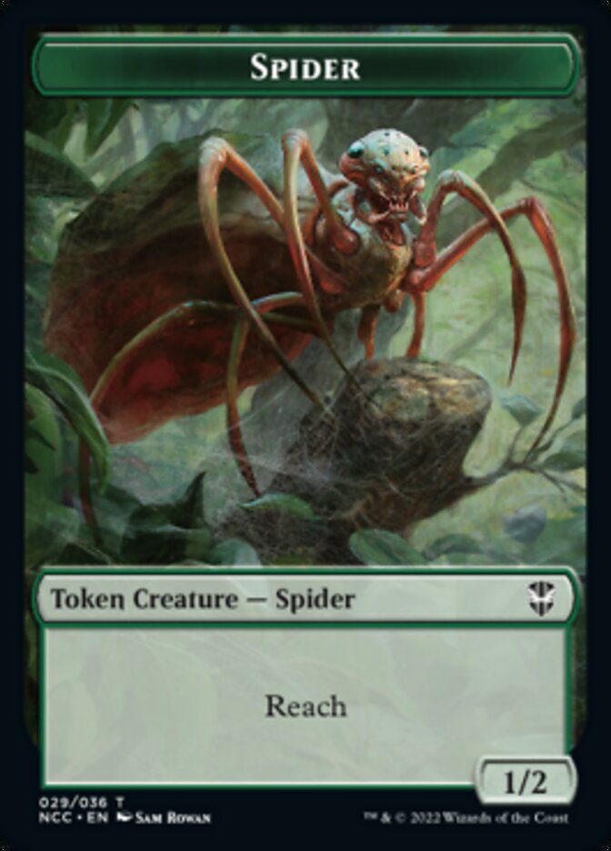 Treefolk // Spider Double-sided Token [Streets of New Capenna Commander Tokens] | Enigma On Main