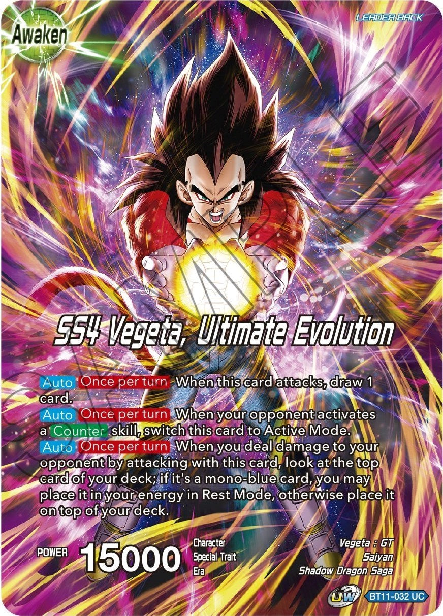 Vegeta // SS4 Vegeta, Ultimate Evolution (BT11-032) [Theme Selection: History of Vegeta] | Enigma On Main