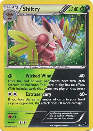 Shiftry (11/114) (Cosmos Holo) [XY: Steam Siege] | Enigma On Main