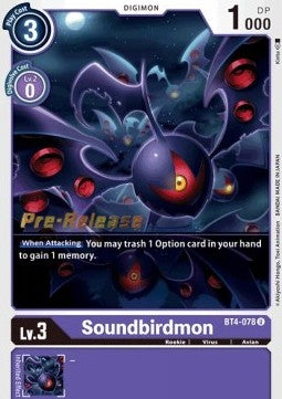 Soundbirdmon [BT4-078] [Great Legend Pre-Release Promos] | Enigma On Main