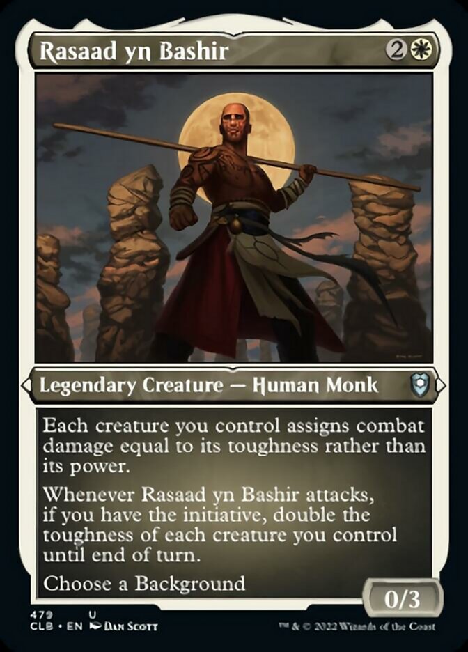 Rasaad yn Bashir (Foil Etched) [Commander Legends: Battle for Baldur's Gate] | Enigma On Main