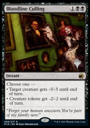 Bloodline Culling (Promo Pack) [Innistrad: Midnight Hunt Promos] | Enigma On Main