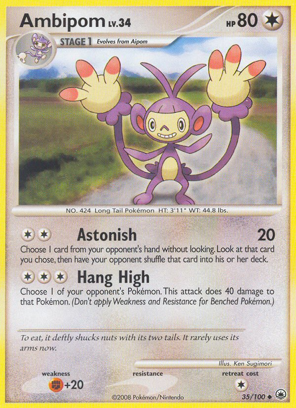 Ambipom (35/100) [Diamond & Pearl: Majestic Dawn] | Enigma On Main