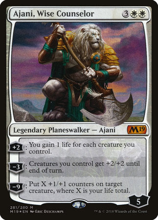 Ajani, Wise Counselor [Core Set 2019] | Enigma On Main