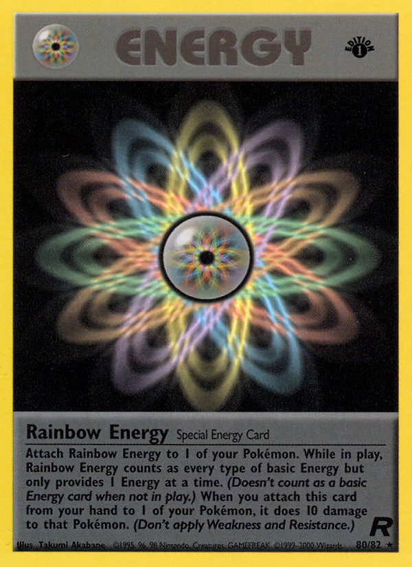 Rainbow Energy (80/82) [Team Rocket 1st Edition] | Enigma On Main