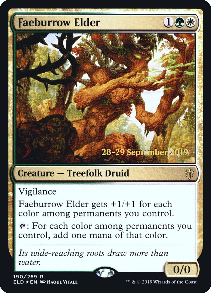 Faeburrow Elder  [Throne of Eldraine Prerelease Promos] | Enigma On Main