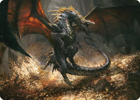 Cavern-Hoard Dragon Art Card [The Lord of the Rings: Tales of Middle-earth Art Series] | Enigma On Main