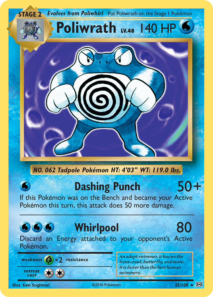 Poliwrath (25/108) [XY: Evolutions] | Enigma On Main