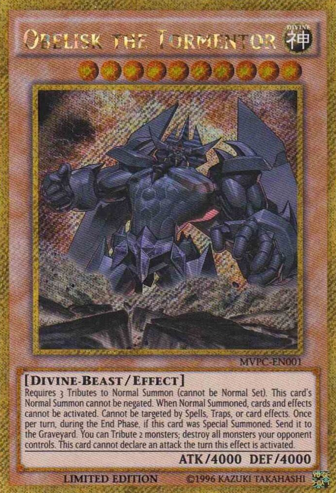 Obelisk the Tormentor [MVPC-EN001] Gold Secret Rare | Enigma On Main