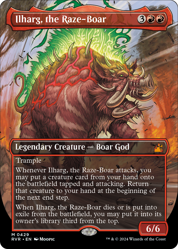 Ilharg, the Raze-Boar (Anime Borderless) [Ravnica Remastered] | Enigma On Main