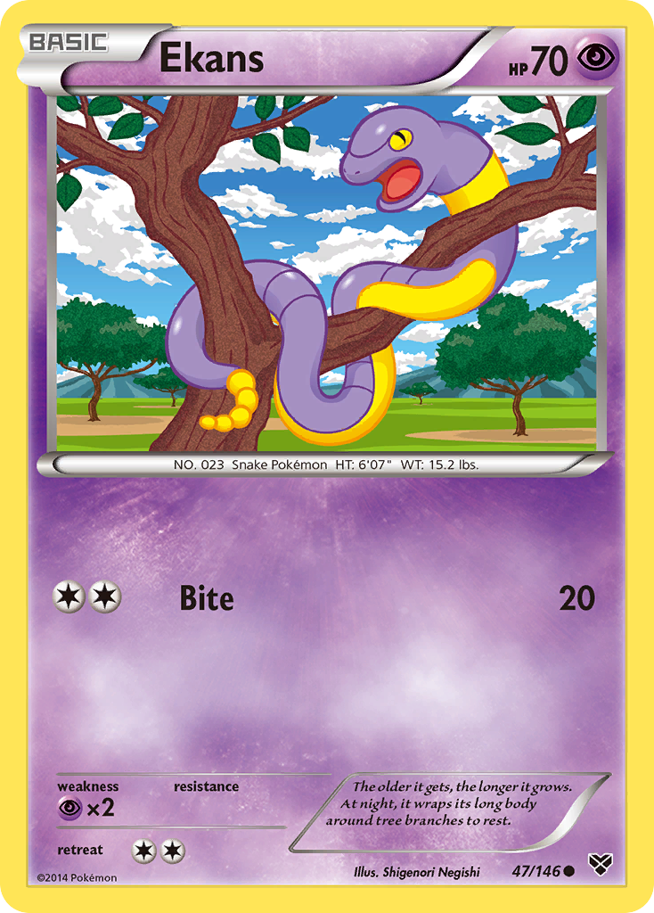 Ekans (47/146) [XY: Base Set] | Enigma On Main