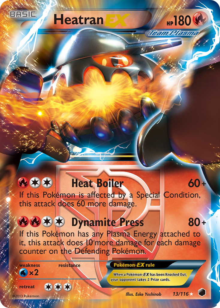 Heatran EX (13/116) [Black & White: Plasma Freeze] | Enigma On Main