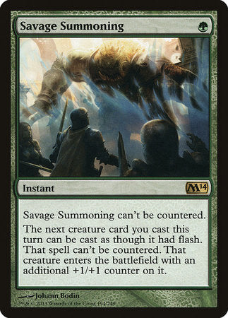 Savage Summoning [Magic 2014] | Enigma On Main