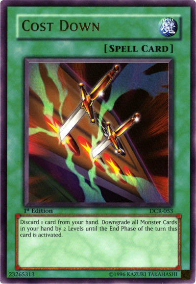 Cost Down [DCR-053] Ultra Rare | Enigma On Main