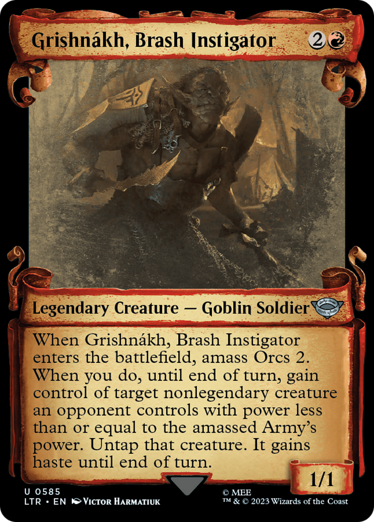 Grishnakh, Brash Instigator [The Lord of the Rings: Tales of Middle-Earth Showcase Scrolls] | Enigma On Main