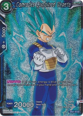 Comrades Combined Vegeta (Foil) (EX01-02) [Mighty Heroes] | Enigma On Main