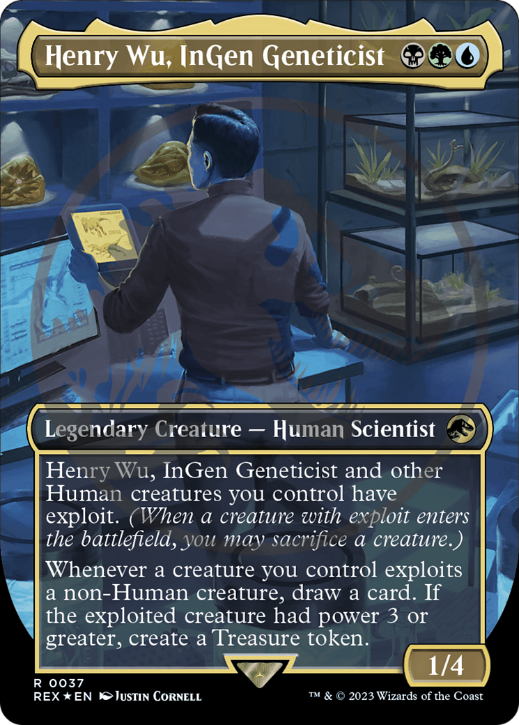 Henry Wu, InGen Geneticist Emblem (Borderless) [Jurassic World Collection Tokens] | Enigma On Main