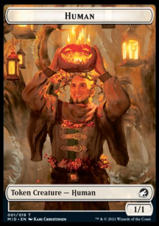Human // Spider Double-sided Token [Innistrad: Midnight Hunt Tokens] | Enigma On Main