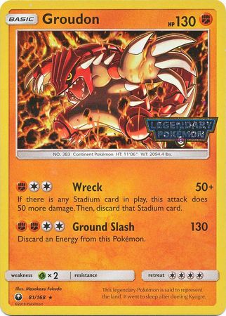 Groudon (81/168) (Cosmos Holo Gamestop Promo) [Sun & Moon: Celestial Storm] | Enigma On Main