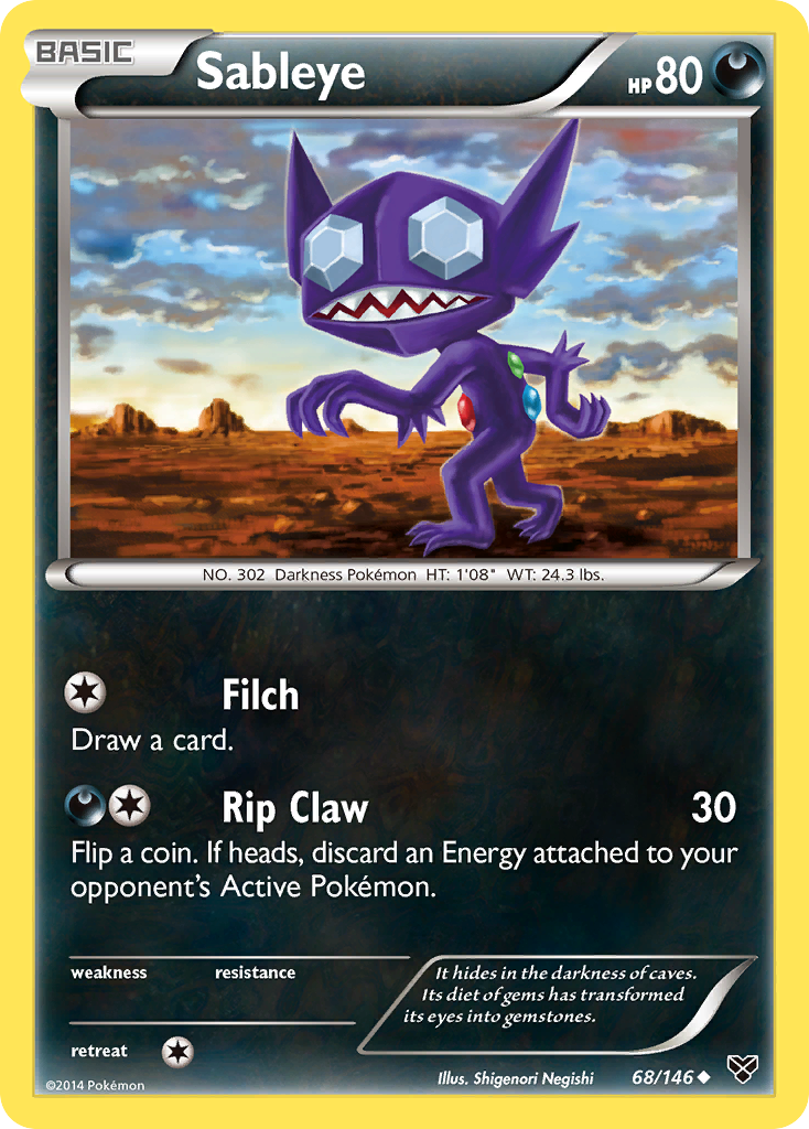 Sableye (68/146) [XY: Base Set] | Enigma On Main