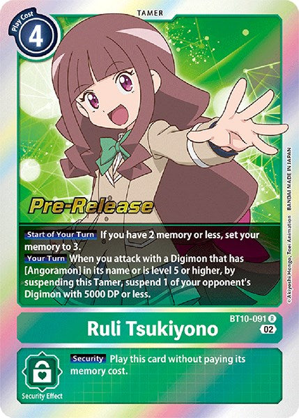 Ruli Tsukiyono [BT10-091] [Xros Encounter Pre-Release Cards] | Enigma On Main