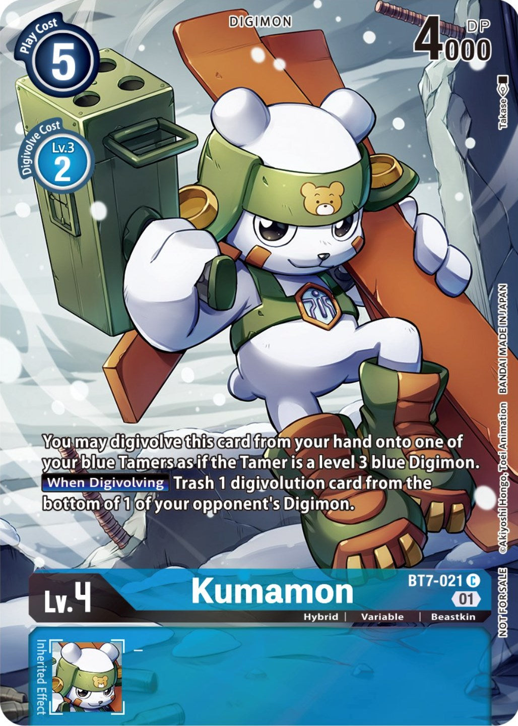 Kumamon [BT7-021] (2nd Anniversary Frontier Card) [Next Adventure Promos] | Enigma On Main