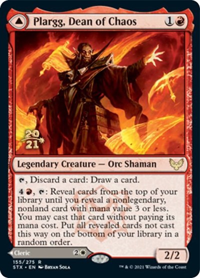 Plargg, Dean of Chaos // Augusta, Dean of Order [Strixhaven: School of Mages Prerelease Promos] | Enigma On Main